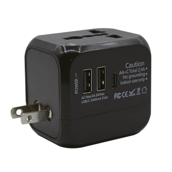 Rejseadapter - Universal - 3 USB indgange