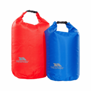 Dry bag sæt - 10L blå og 15L rød
