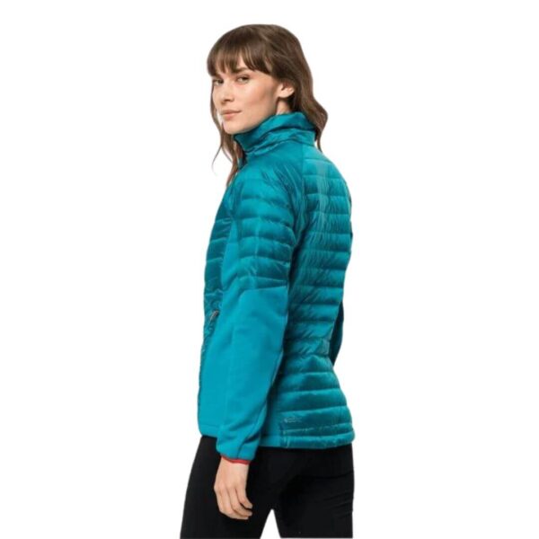 Dunjakke til dame - Jack Wolfskin Nebelhorn Down Hybrid W - Blå - Image 3