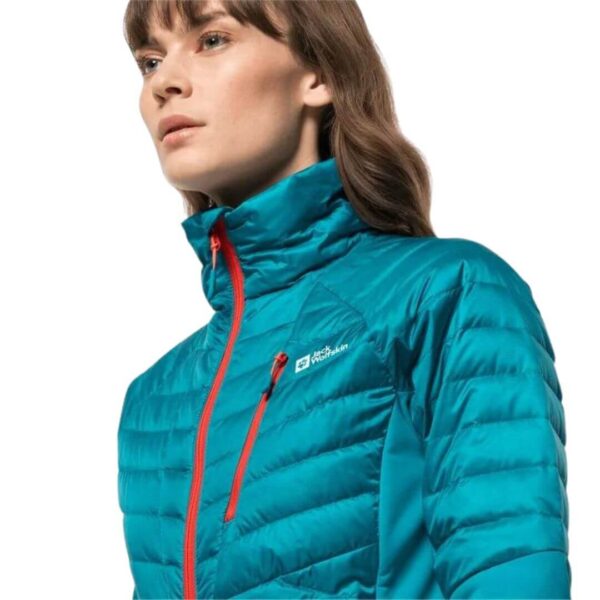 Dunjakke til dame - Jack Wolfskin Nebelhorn Down Hybrid W - Blå - Image 4