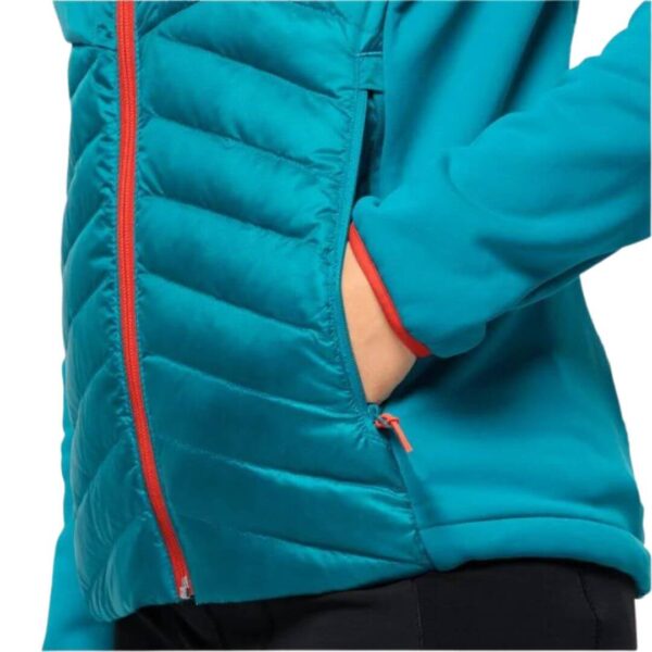 Dunjakke til dame - Jack Wolfskin Nebelhorn Down Hybrid W - Blå - Image 5