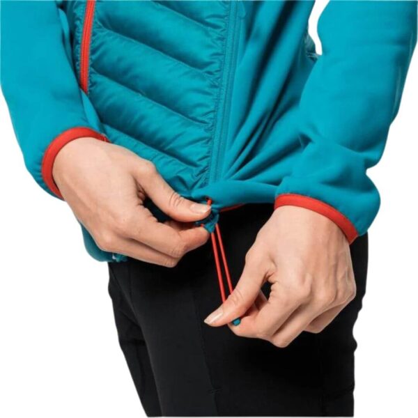 Dunjakke til dame - Jack Wolfskin Nebelhorn Down Hybrid W - Blå - Image 6