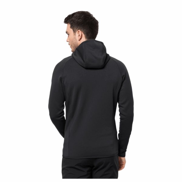 Fleecejakke til herre - Jack Wolfskin Baiselberg Hooded FZ M - Sort - Image 4