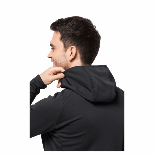 Fleecejakke til herre - Jack Wolfskin Baiselberg Hooded FZ M - Sort - Image 6