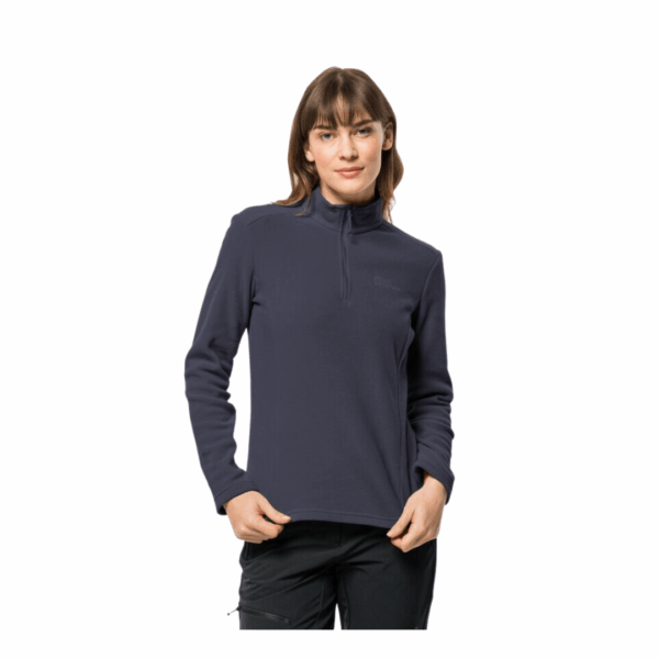 Fleecetrøje til dame - Jack Wolfskin Taunus HZ W - Grå - Image 3