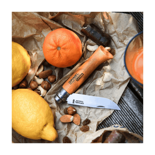 Foldekniv - Opinel No 8 - 8,5 cm - Carbon Steel - Bøg - Image 6