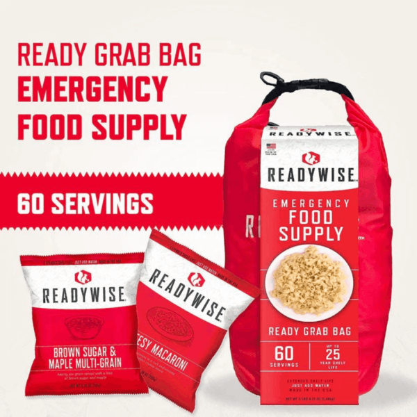 Frysetørret mad - 1 prs/7 dage - 25 års holdbarhed - Grab N' Go Bag - Image 3