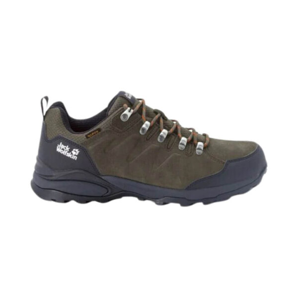 Vandresko til mænd - Jack Wolfskin Refugio Texapore Low M - Khaki - Image 2