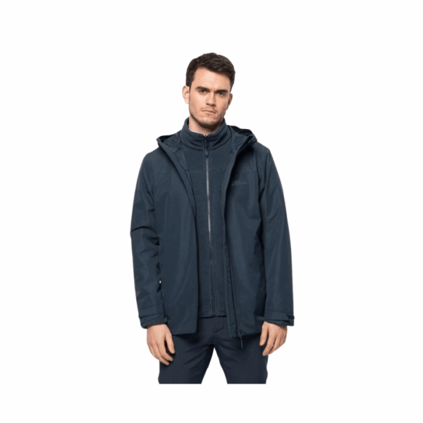 Jakke til herre  -  Jack Wolfskin Taubenberg 3 in 1 JKT M - Blå - Image 6