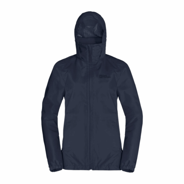 Jakke til dame - Jack Wolfskin Stormy Point 2L JKT W - Navy blå - Image 3