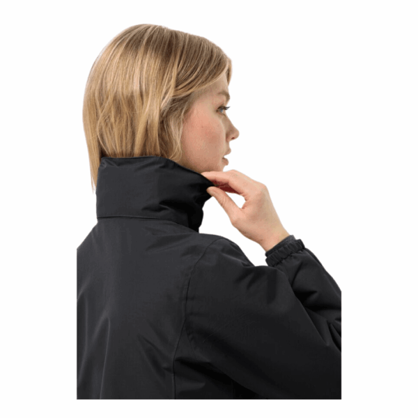 Jakke til dame - Jack Wolfskin Stormy Point 2L JKT W - Sort - Image 4