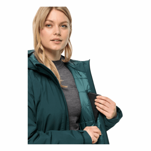 Jakke til dame  -  Jack Wolfskin Heidelstein Ins Jkt W  -  Mørkegrøn - Image 5