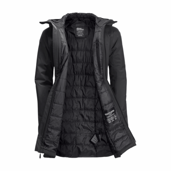 Jakke til dame  -  Jack Wolfskin Heidelstein Ins Jkt W  -  Sort - Image 2