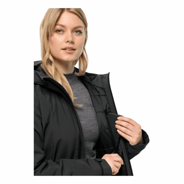Jakke til dame  -  Jack Wolfskin Heidelstein Ins Jkt W  -  Sort - Image 5