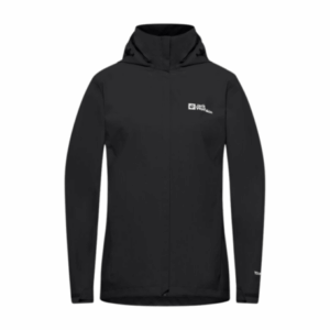 Jakke til dame - Jack Wolfskin Trail time 2 lags - Sort