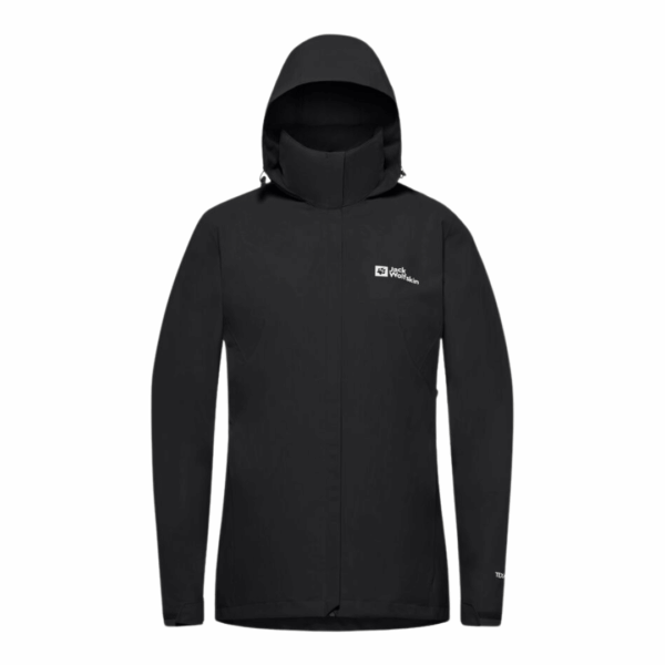 Jakke til dame - Jack Wolfskin Trail time 2 lags - Sort - Image 2