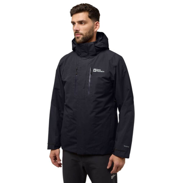 Jakke til herre - Jack Wolfskin Jasper 3in1 - Sort - Image 5