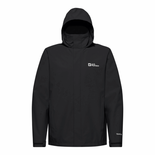 Jakke til herre - Jack Wolfskin Trail Time 2 lags - Sort - Image 3