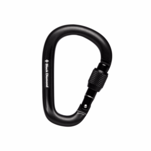 Karabin  -  Black Diamond PearLock Screwgate  -  Sort