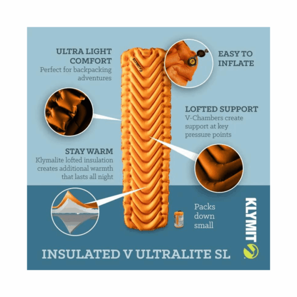Liggeunderlag  -  Klymit Insulated V Ultralite SL - Image 3