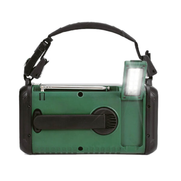 Nødradio FM/AM - 20.000 mAh powerbank - Håndsving - Solcelle - Image 3