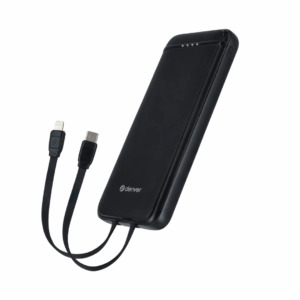 Powerbank - 10.000 mah - Quickcharge inkl. ladekabler