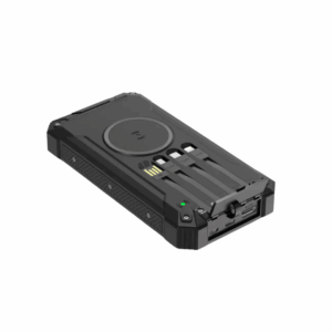 Powerbank - 20.000 mah - Solceller og trådløs opladning - Inkl. ladekabler