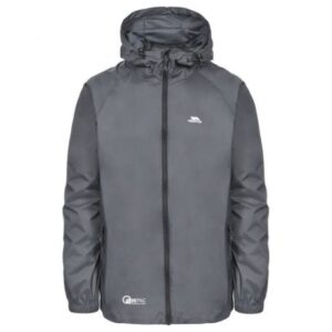 Regnjakke Unisex - Trespass Qikpac - Flint Sort