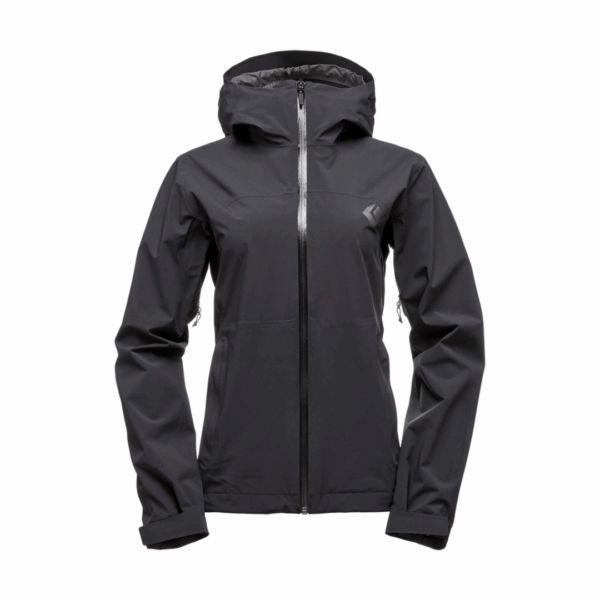 Regnjakke dame - Black Diamond Stormline (Kun XS & S tilbage)