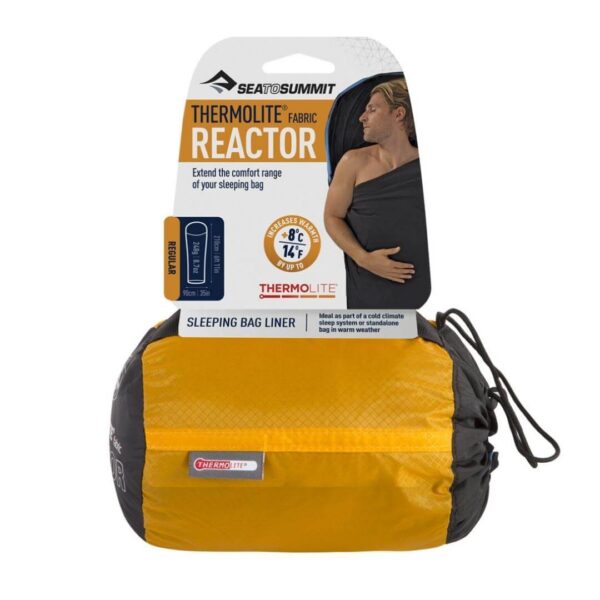 Lagenpose - Sea to Summit Reactor - Thermolite Mummy liner - Sort