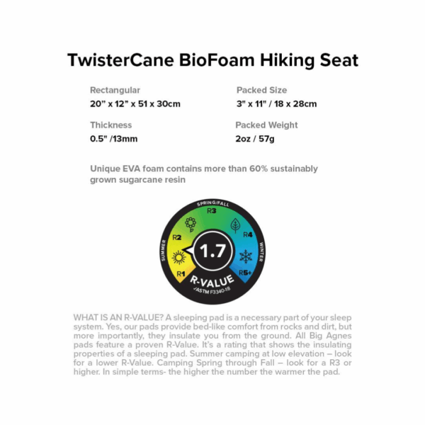 Siddeunderlag - Big Agnes TwisterCane Bio Foam - Image 3