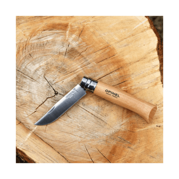 Svampekniv - Opinel No 8 - 8,5 cm - Rustfrit stål - Bøg - Image 5