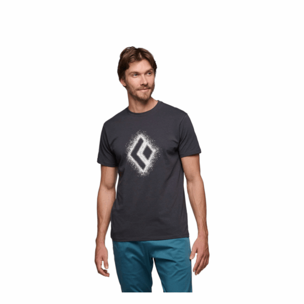T-shirt herre - Black Diamond Chalked Up 2.0 SS Tee - Grå (Kun S & XL tilbage) - Image 3