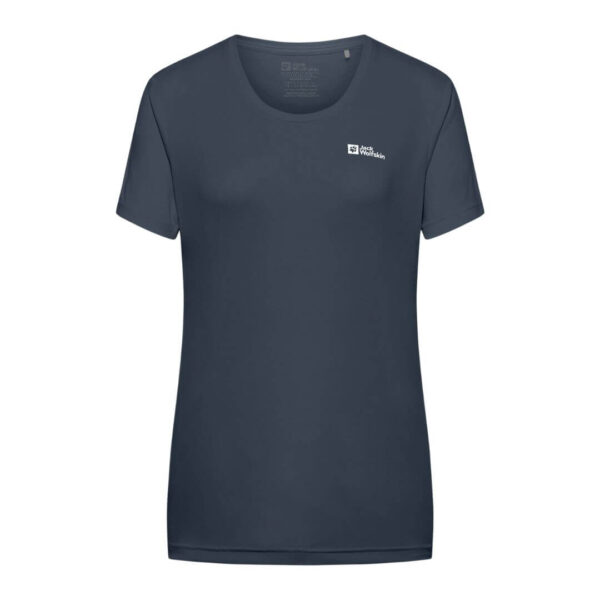 T-shirt til dame - Jack Wolfskin Tech T - Blå