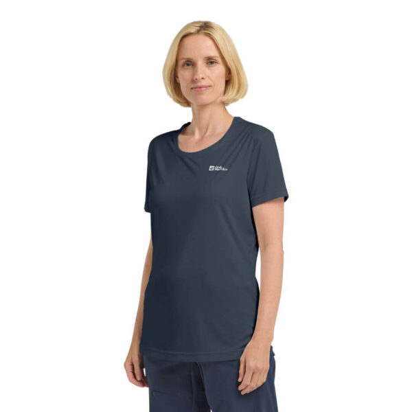 T-shirt til dame - Jack Wolfskin Tech T - Blå - Image 4