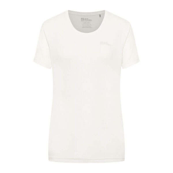 T-shirt til dame - Jack Wolfskin Tech T - Hvid