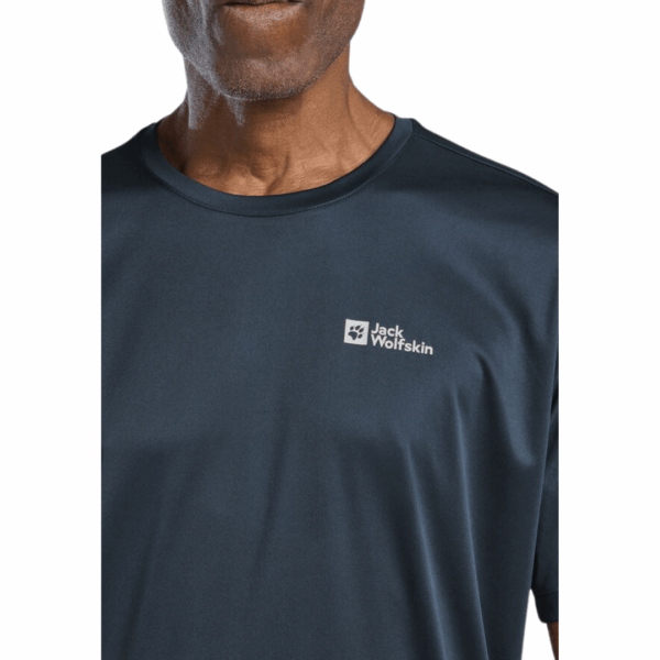 T-shirt til herre - Jack Wolfskin Tech T - Blå - Image 4