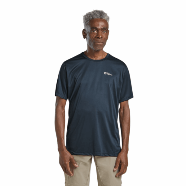 T-shirt til herre - Jack Wolfskin Tech T - Blå - Image 5