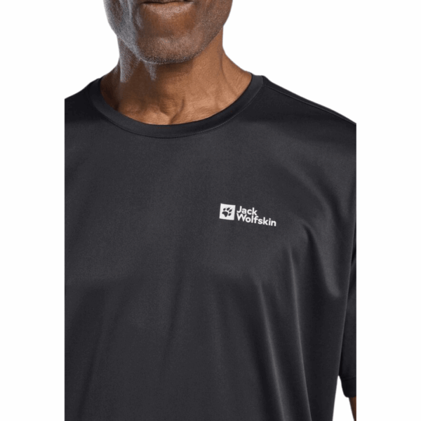 T-shirt til herre - Jack Wolfskin Tech T - Sort - Image 4
