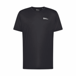 T-shirt til herre - Jack Wolfskin Tech T - Sort