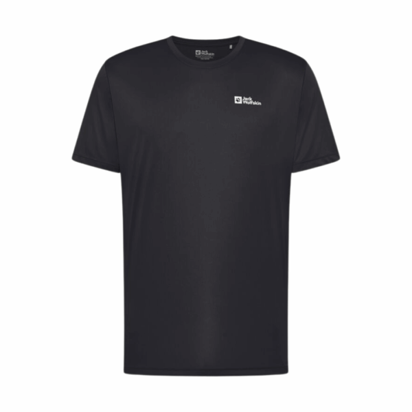 T-shirt til herre - Jack Wolfskin Tech T - Sort