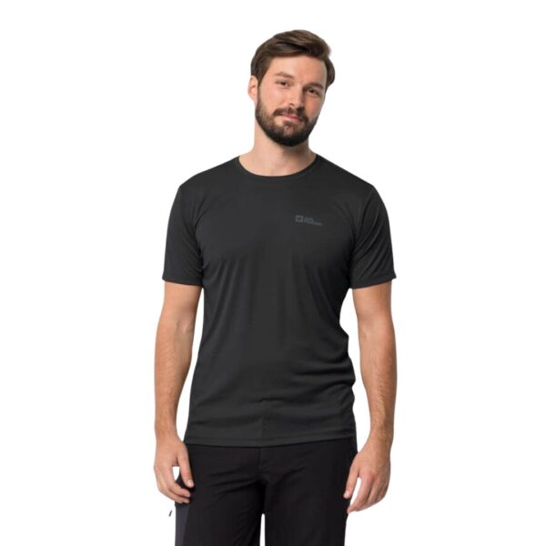 T-shirt til herre  -  Jack Wolfskin Tech T M - Sort - Image 2