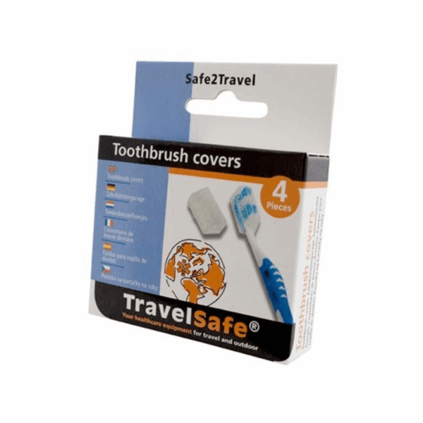 Tandbørstebeskytter - TravelSafe Toothbrush Covers - 4 stk