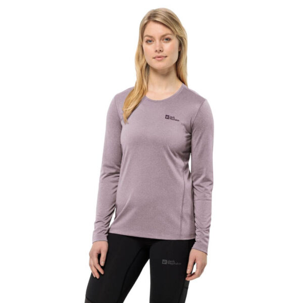 Trøje til dame - Jack Wolfskin Sky Thermal LS T W - Lilla - Image 3
