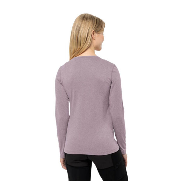 Trøje til dame - Jack Wolfskin Sky Thermal LS T W - Lilla - Image 4