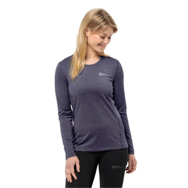 Trøje til dame - Jack Wolfskin Sky Thermal LS T W - Sort - Image 3