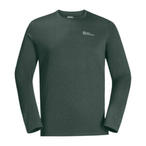 Trøje til herre - Jack Wolfskin Sky Thermal LS T M - Grøn