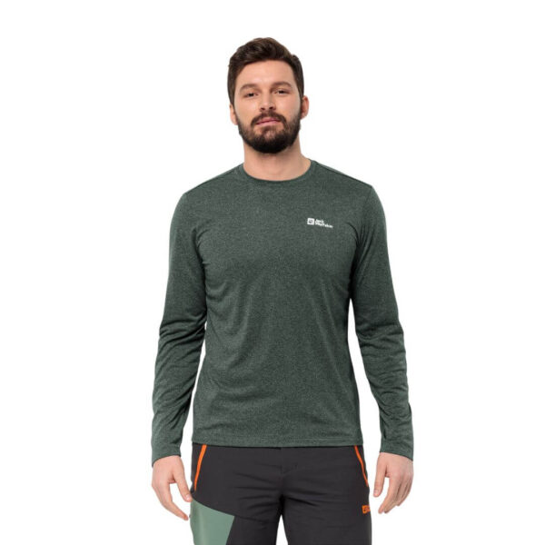 Trøje til herre  -  Jack Wolfskin Sky Thermal LS T M  -  Mørkegrøn - Image 2