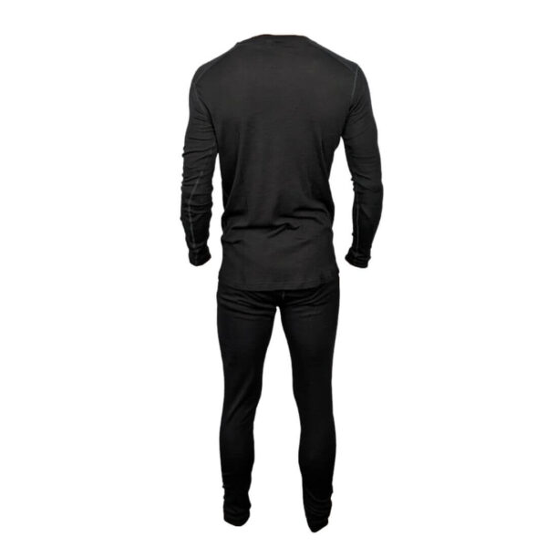 Uldundertøj sæt - Herre - 100% merino uld - Sort - Image 3