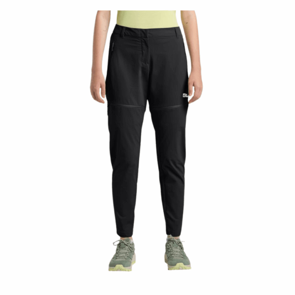 Vandrebukser til dame - Jack Wolfskin Hikeout Zip-off pants - Sort - Image 5